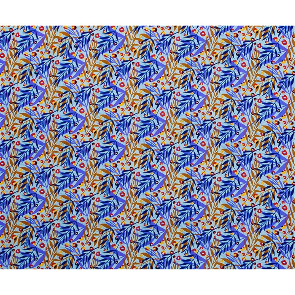 Tessuto con stampa batik nazionale africano Tessuto floreale piccolo geometrico fronte-retro