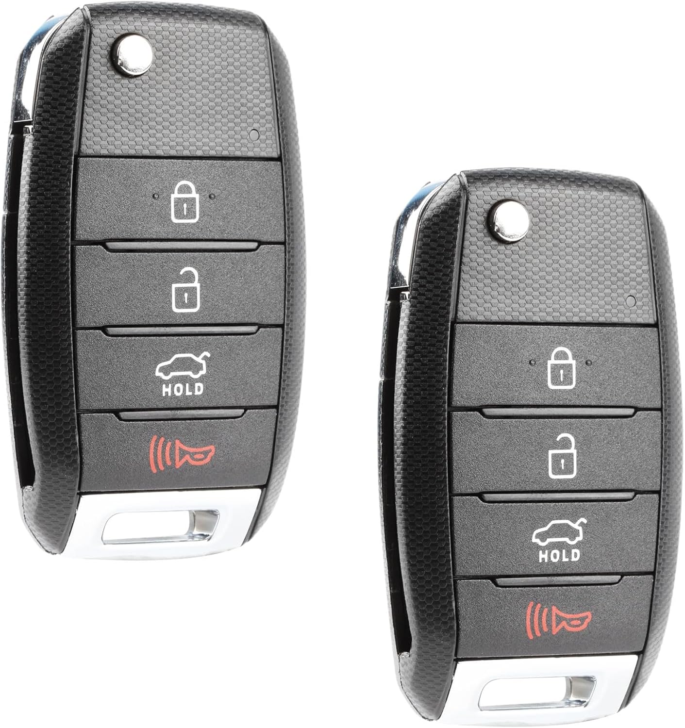 Key Fob fits 2014-2015 Kia Optima Keyless Entry Flip Remote (NYODD4TX1306-TFL), Set of 2
