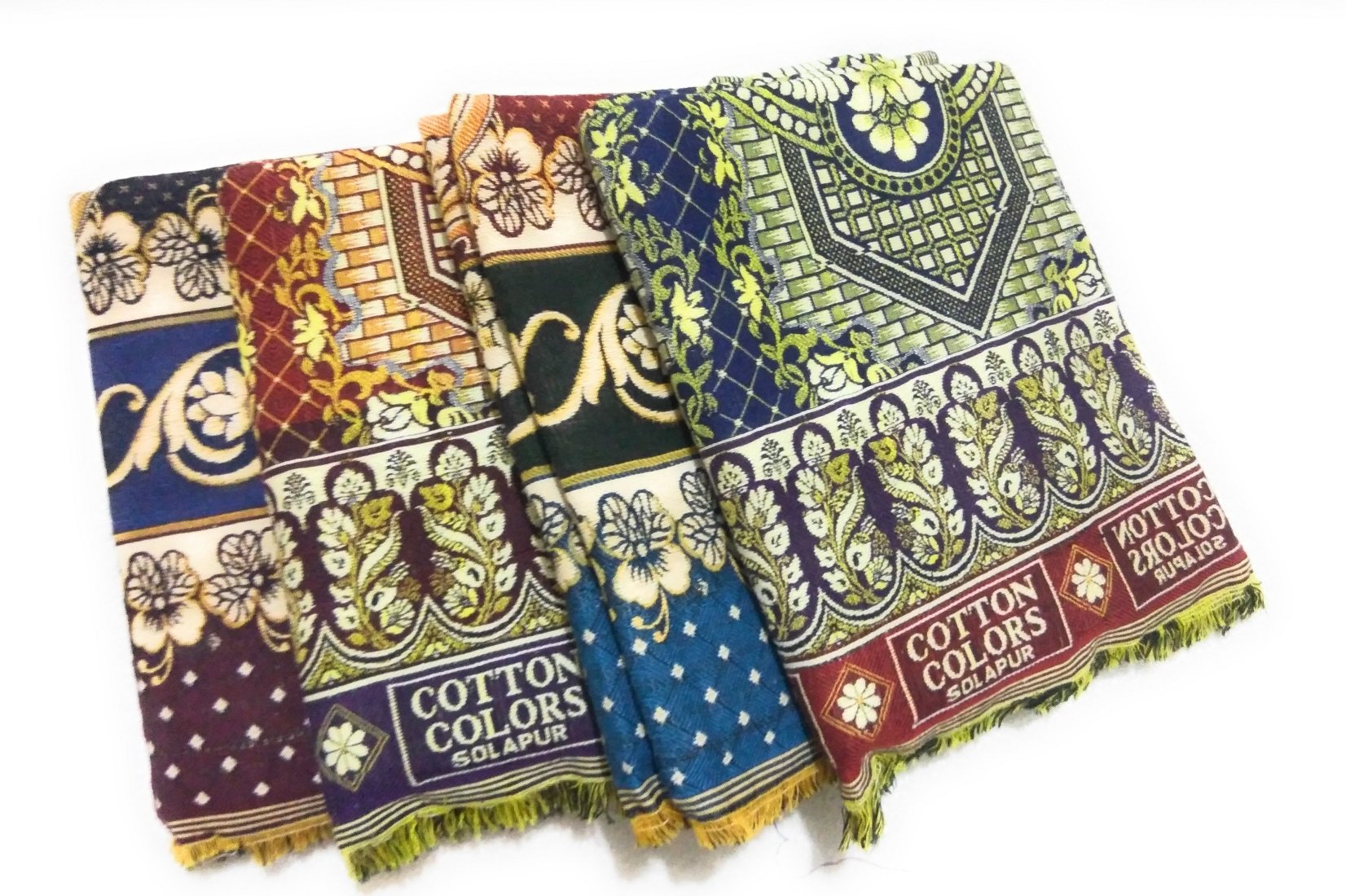 Cotton Colors Solapuri Chaddar- Authentic Designed 100% Cotton(Pack of 4)-image-7