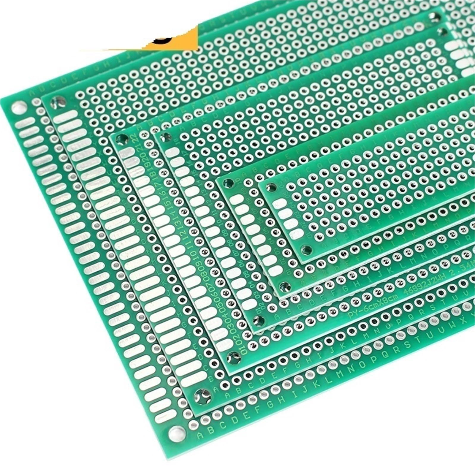 Placa PCB universal de doble cara 12x18cm con perforación precisa verde