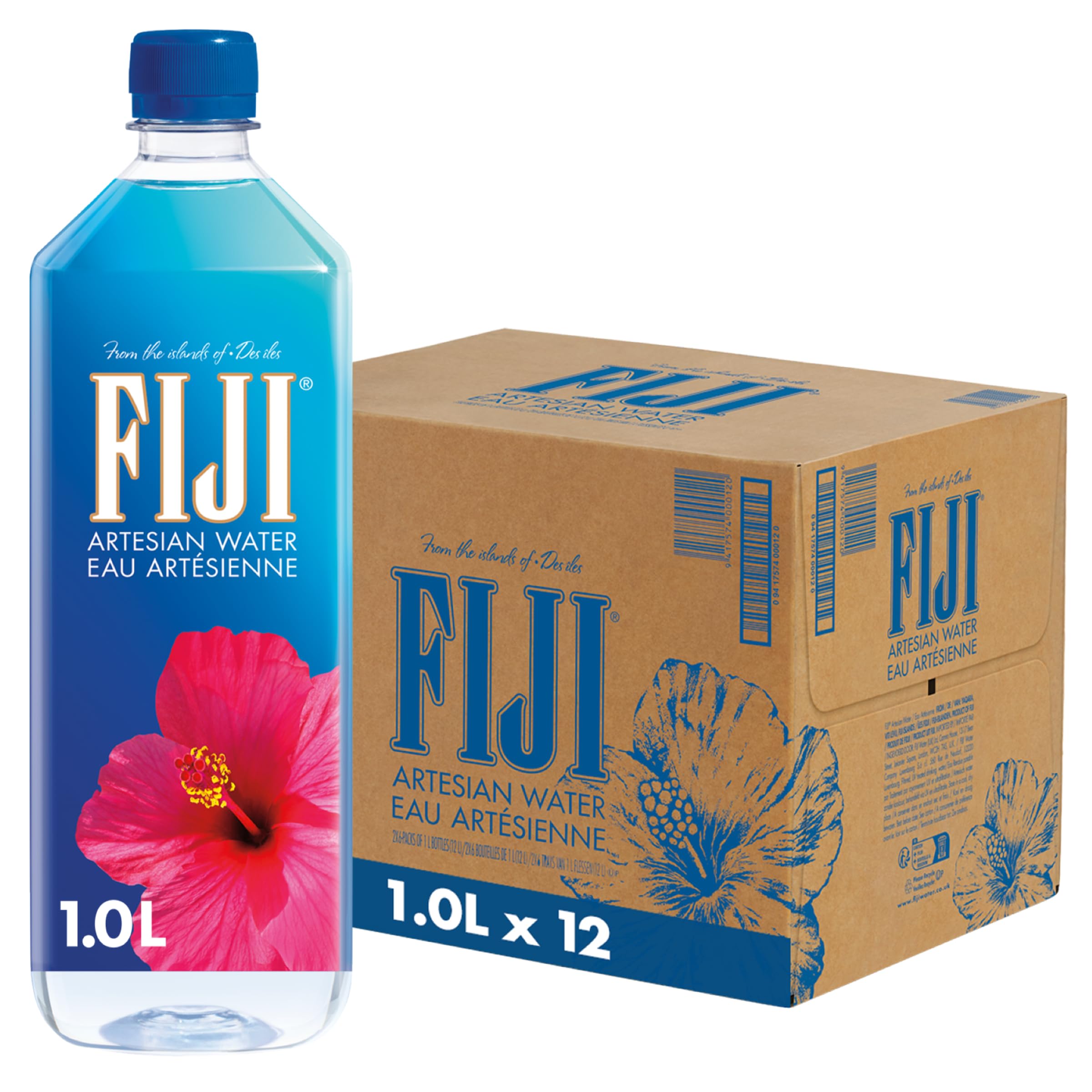 Fiji Water 33.8 fl oz (1,000 ml) x 12 Bottles