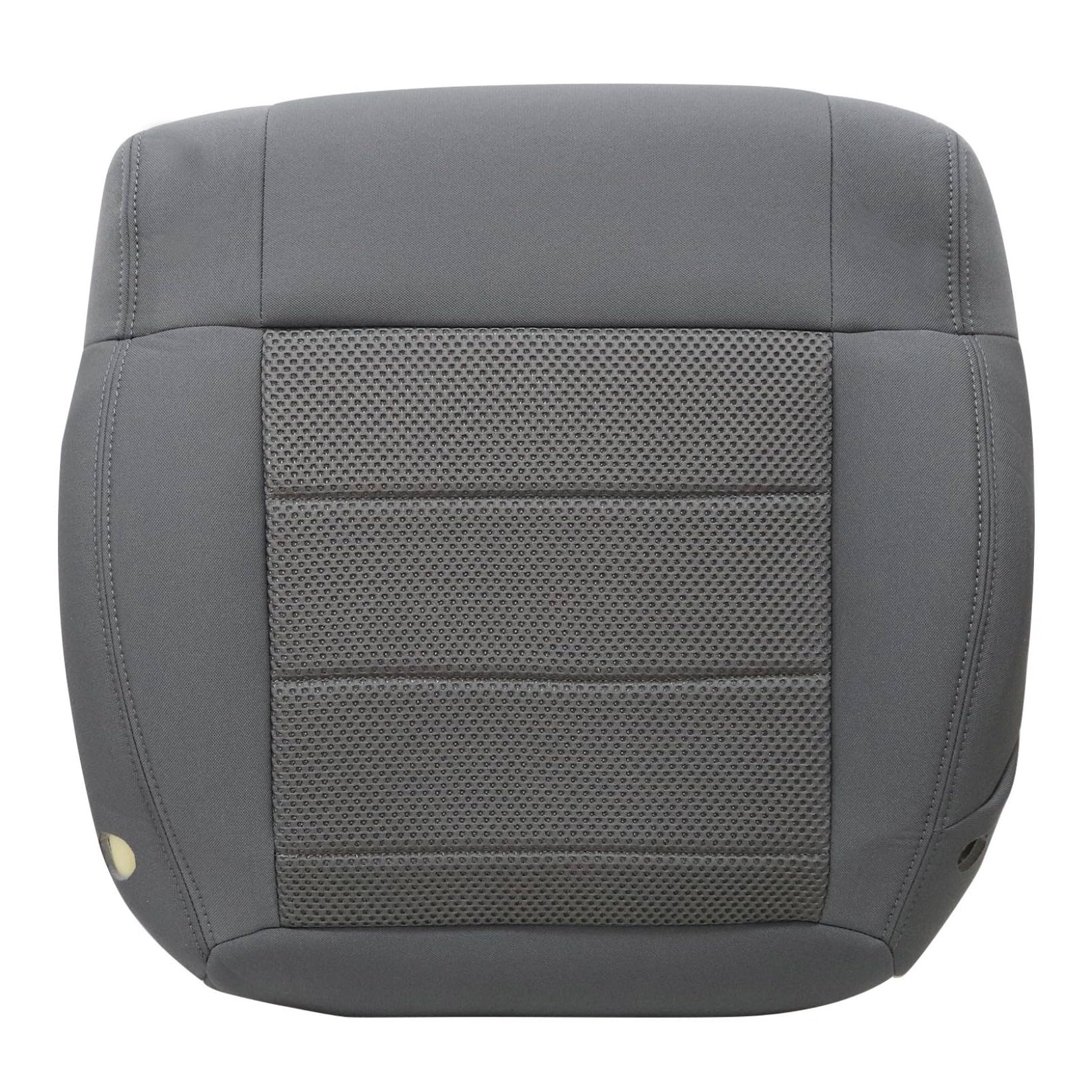 NLQR Front Driver Side Bottom Replacement Cloth Seat Cover E5DD Gray Compatible with Jeep Wrangler Sahara Rubicon 2008 2009 2010 2011 2012