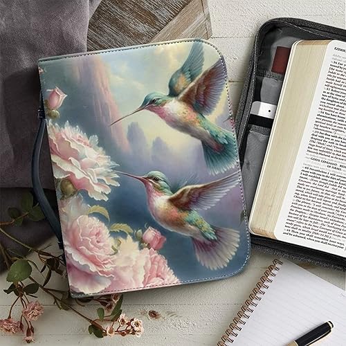 Miniatura 5 de Funda para Biblia de piel sintética para mujeres y niñas, bolsa de escritura de gran capacidad, bolsas de cubierta de la Biblia