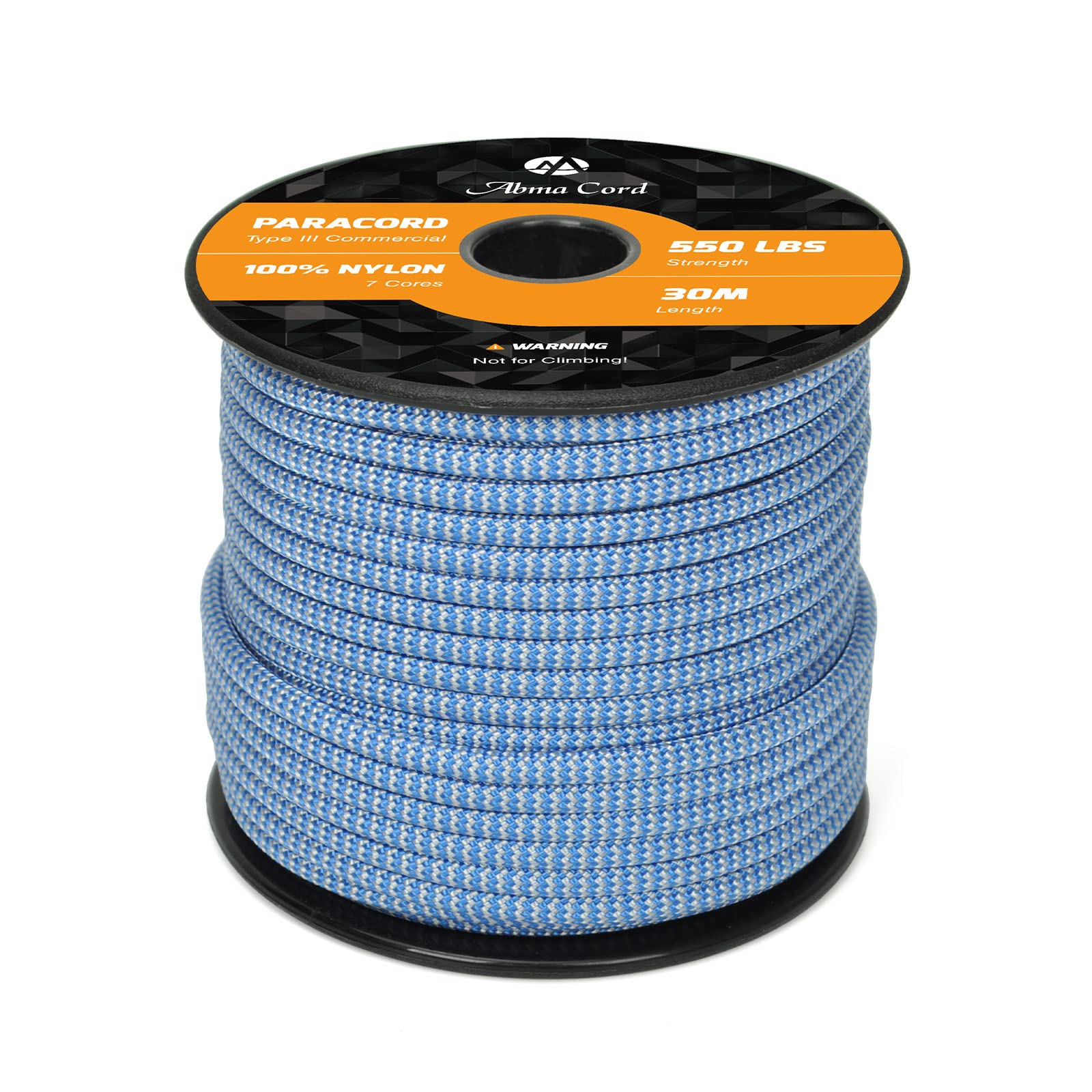Abma Cord Paracord 550 4mm Nylon Rope Type III 7 Strands Parachute Cord - Max. 250kg (550lbs)