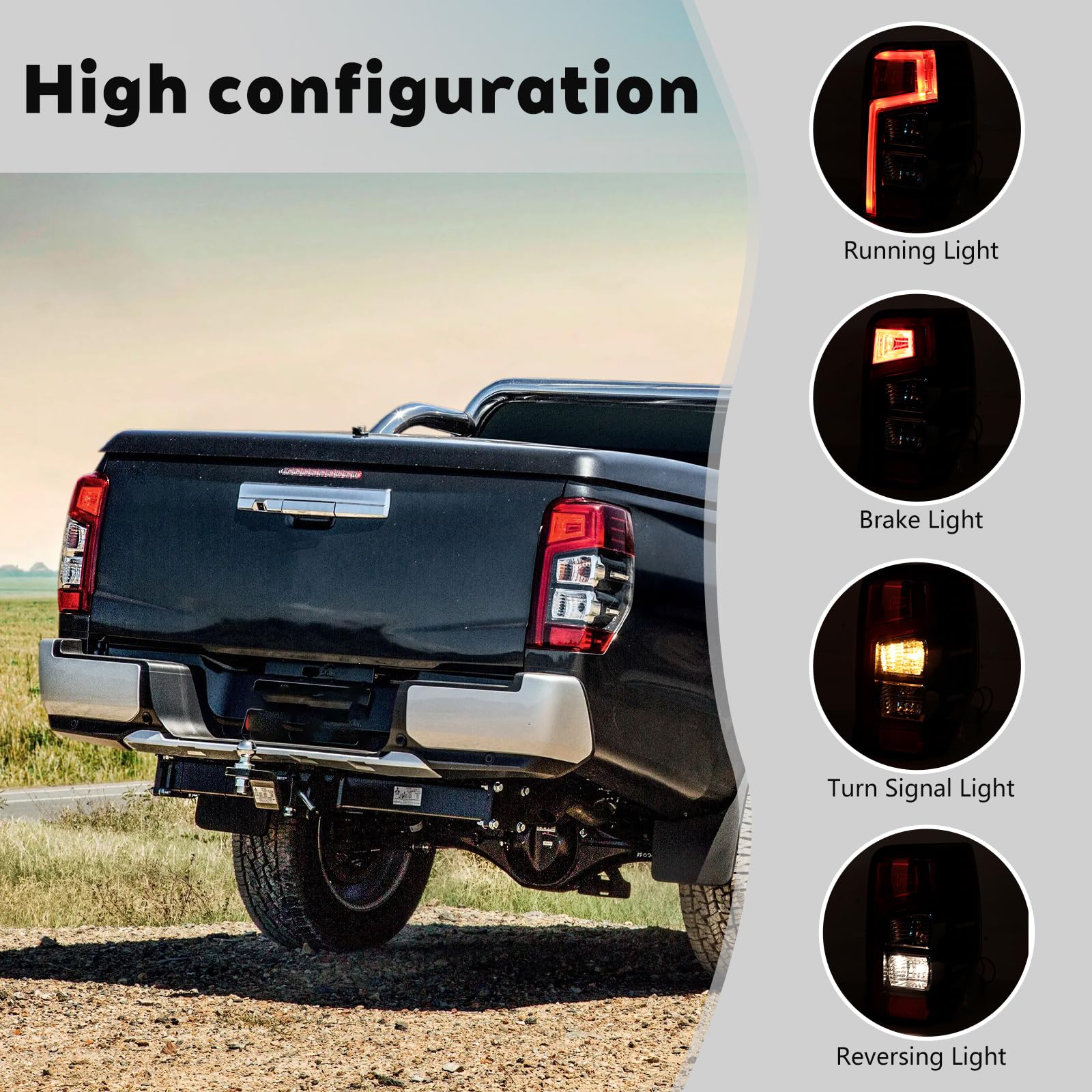 Amazon.com: JESYMBX Tail Light For Mitsubishi L200 Triton 2019