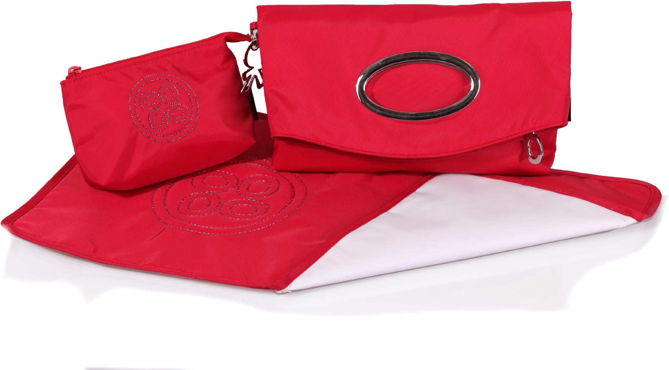 okiedog Luxe Classic Lilliput diaper bag red