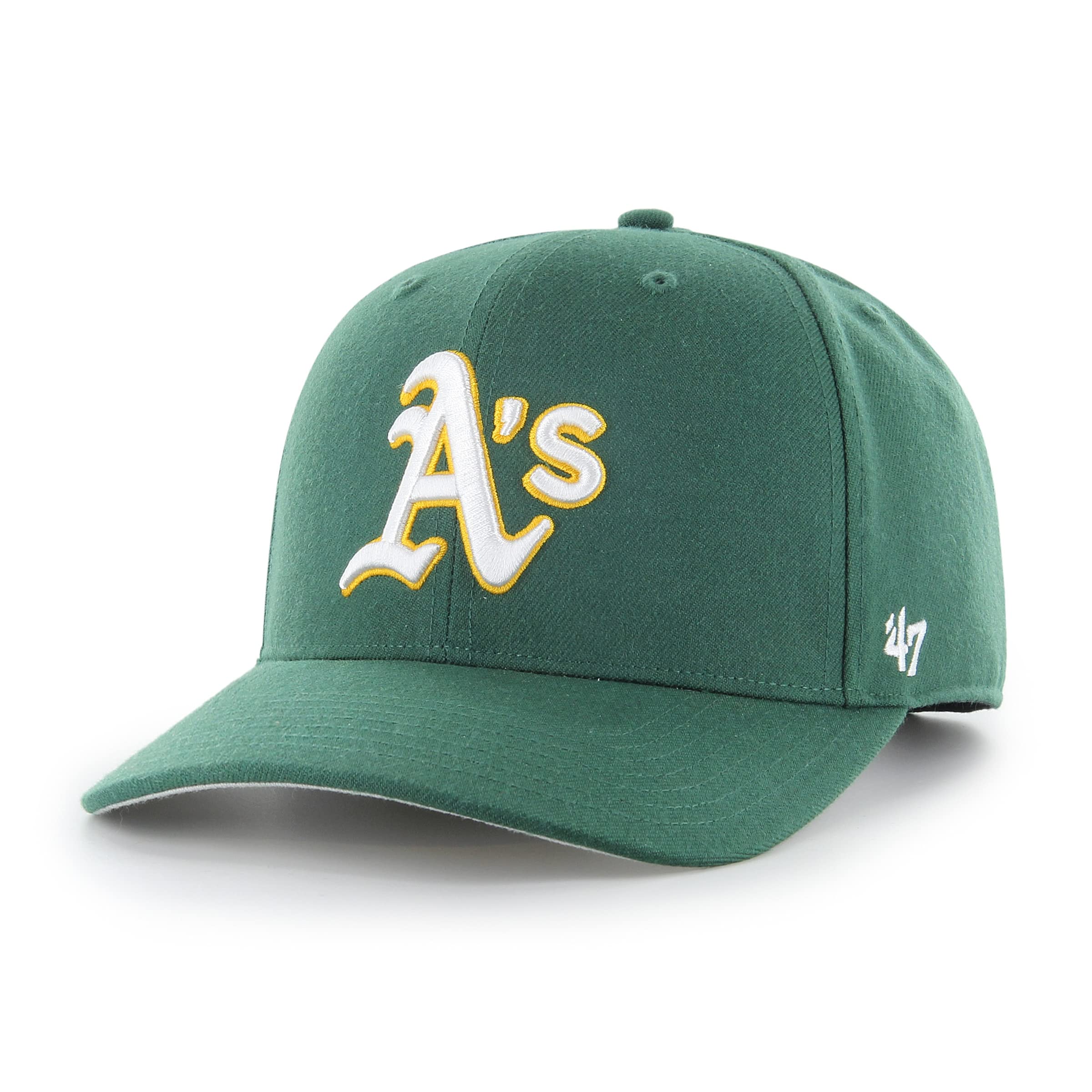 – Oakland Athletics MLB MVP DP Unisex Baseball Cap, Adjustable, White Logo, Dark Green