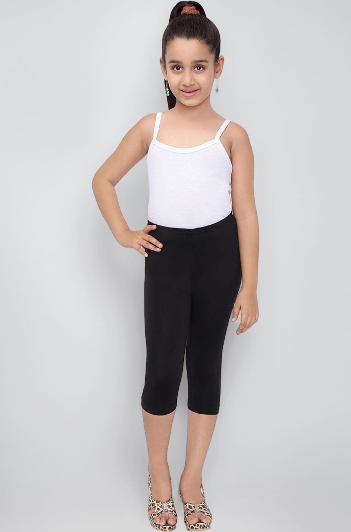 Premium Girls Capri Leggings for All Age Group | Multiple Colors