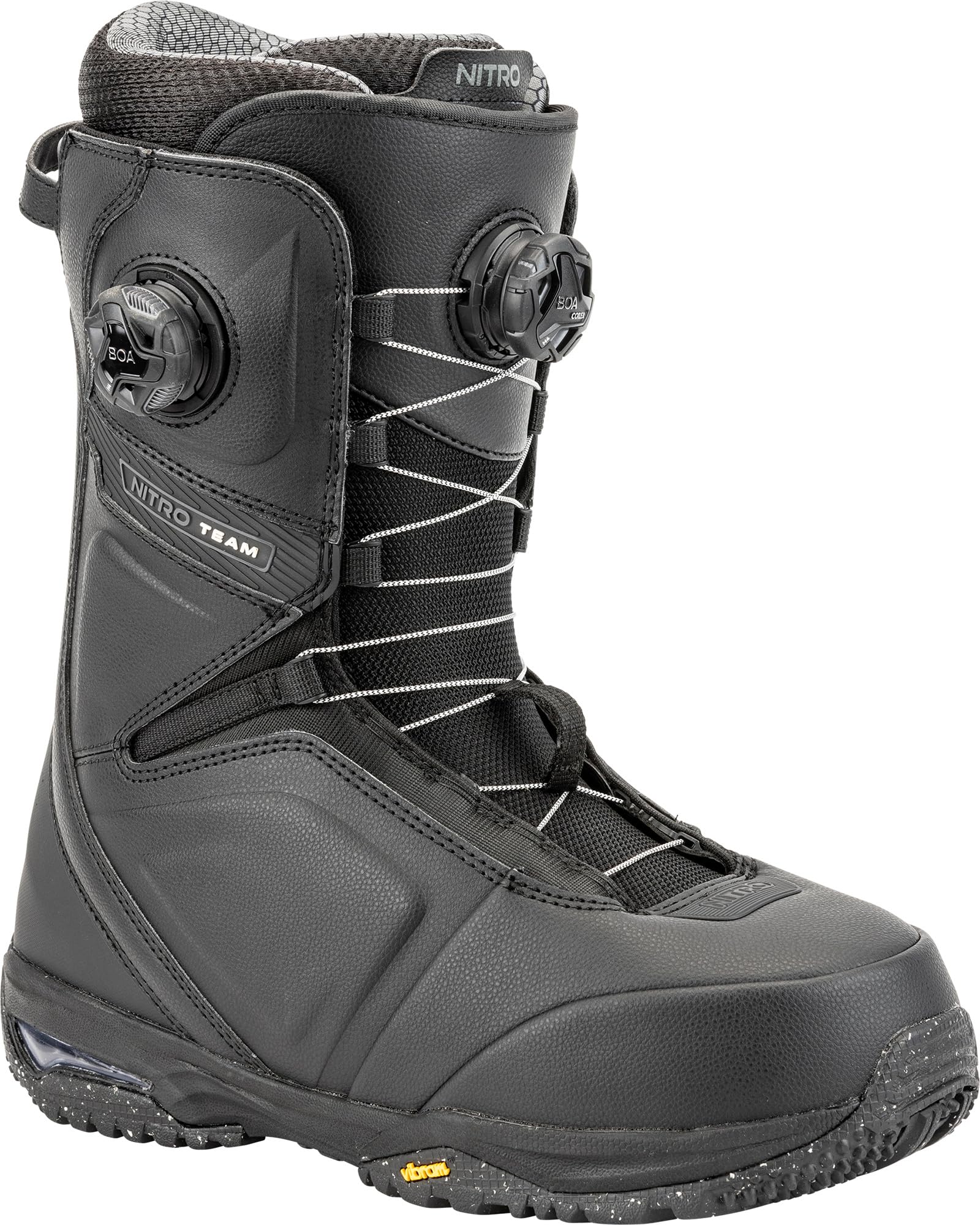Nitro Team Boa Bottes de Snowboard pour Hommes, Noir, 31
