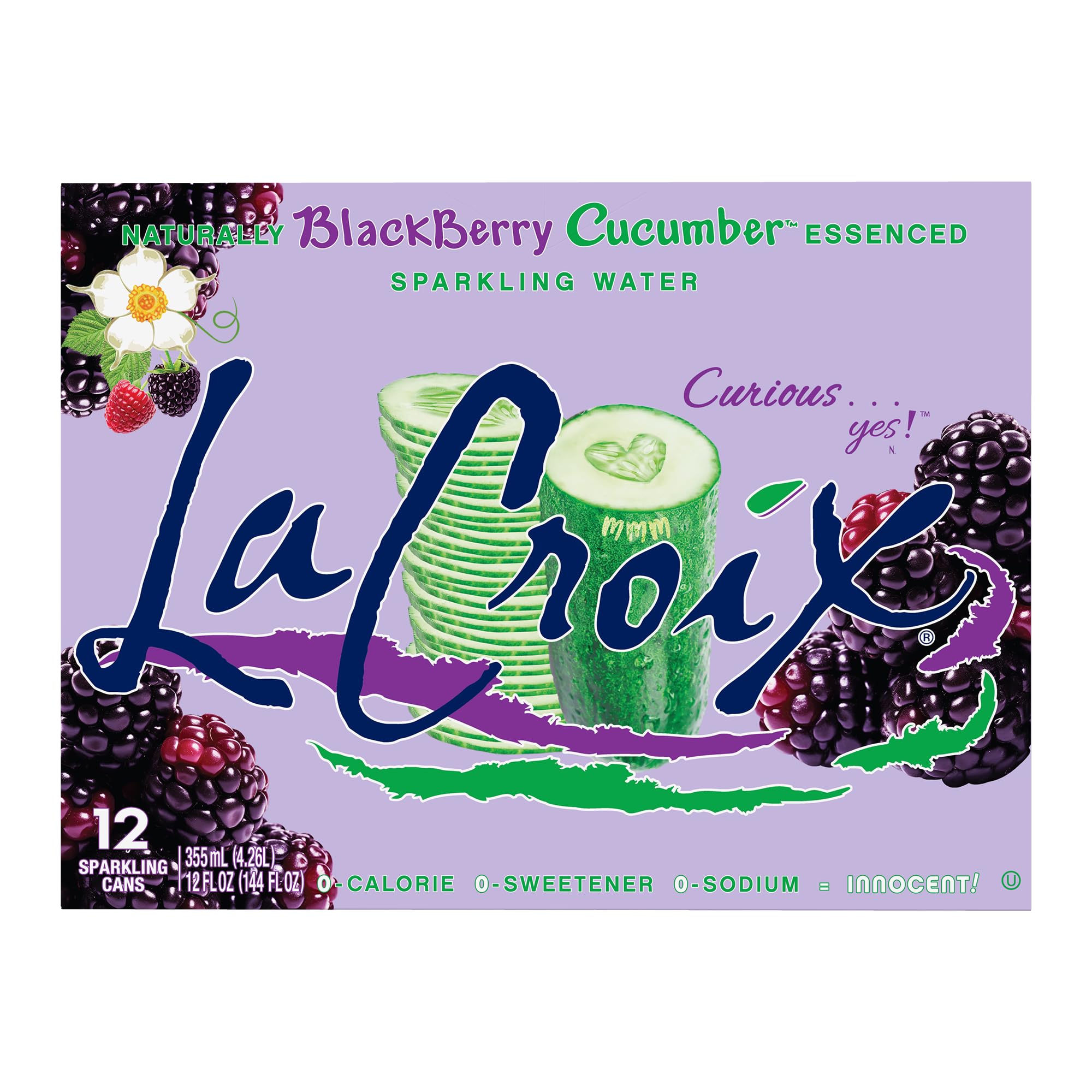 Amazon.com: La Croix Sparkling Water, Blackberry Cucumber, 12-Pack