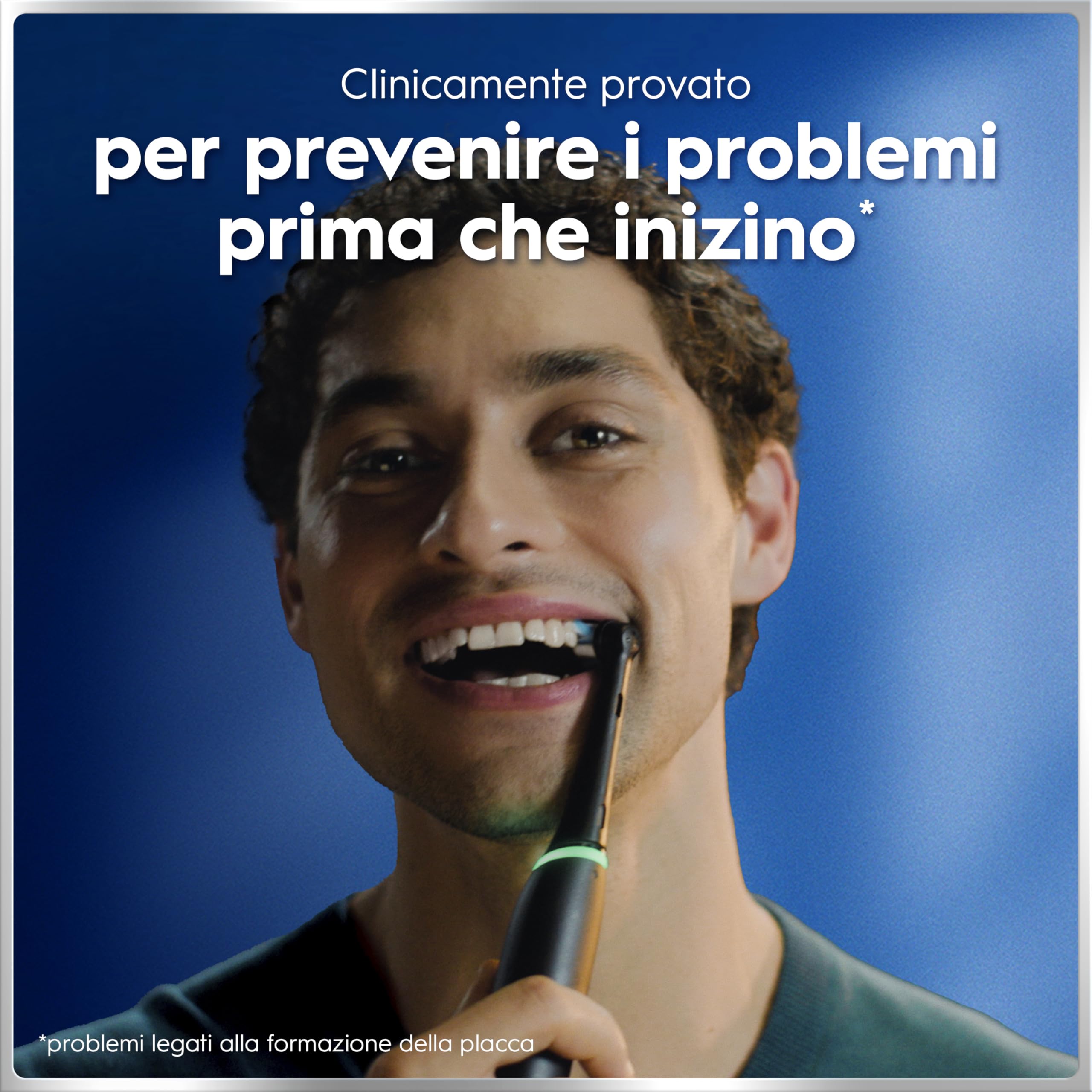 Oral-B iO 6 Spazzolino Elettrico, 3 Testine di Ricambio, Custodia, Nero - 3 Testine di Ricambio per Spazzolino Elettrico, Ricaricabile, Custodia Viaggio, Sensore di Pressione, Pulizia Denti Efficace