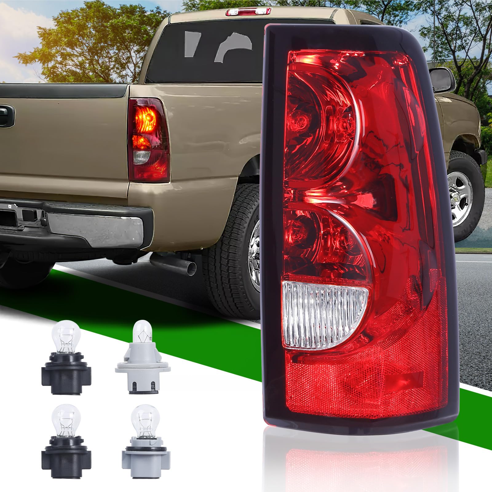 2007-2013 Chevy Silverado 1500 2500 3500 Tail Lights Brake Lamps Passenger Side