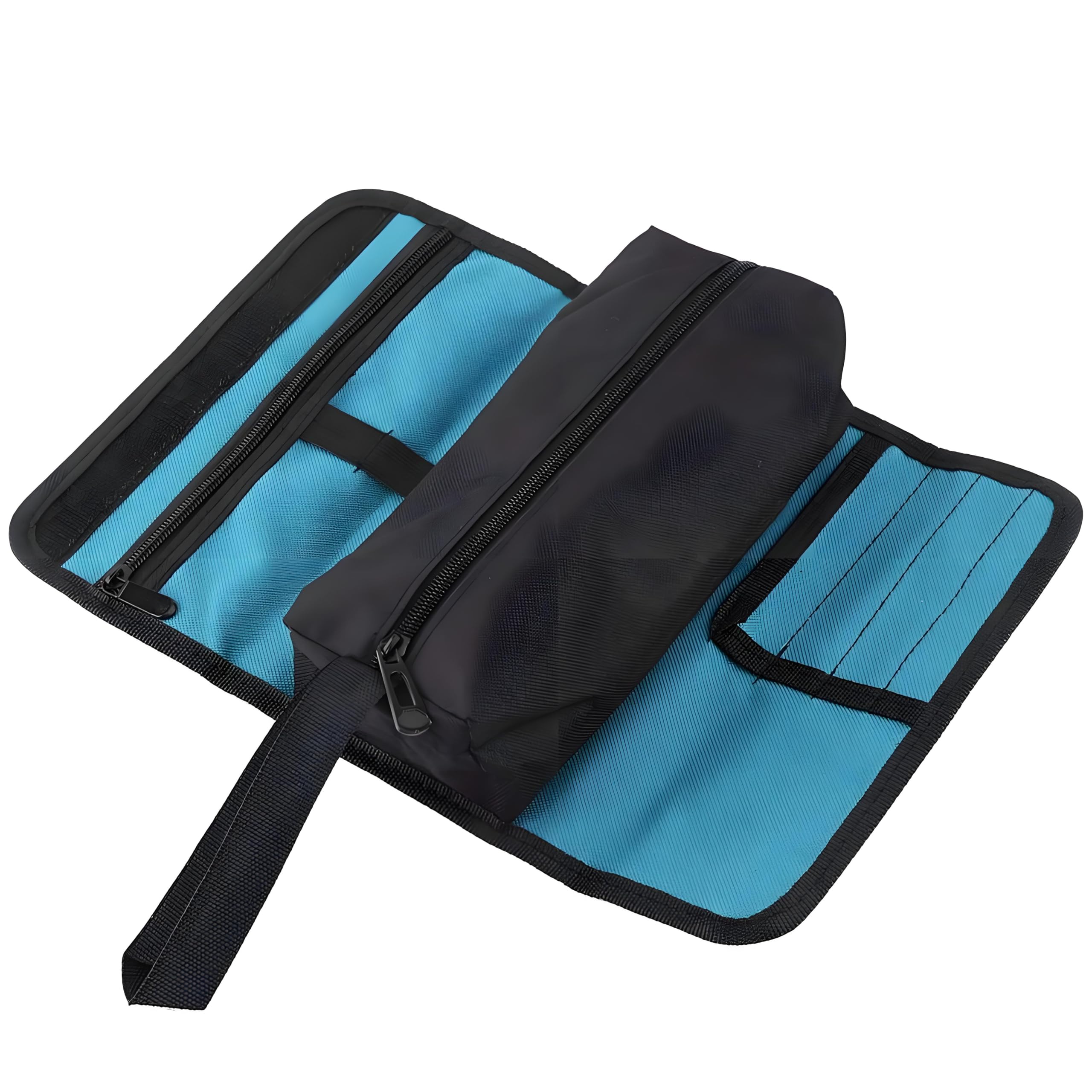 Tool Roll Bag Foldable Electricians Tool Storage Holder Convenient Oxford Cloth Organizer Electrical and Maintenance Tool Pouch