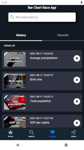 Bar Chart Race App – vue 7