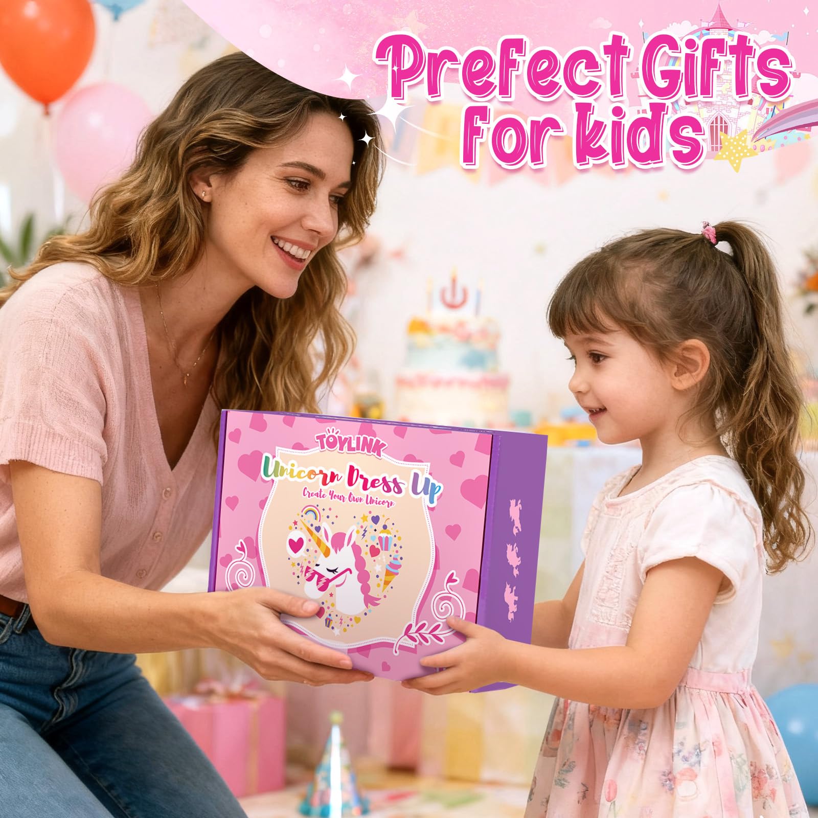 Peluche Unicorno Bambina Regalo, 43cm Peluche Unicorno Giocattolo Set con 3 Cambio di Vestiti & Borsetta, Unicorno Bambola da Vestire Compleanno Natale Regalo per Bambina 3 4 5 6 7 8 Anni