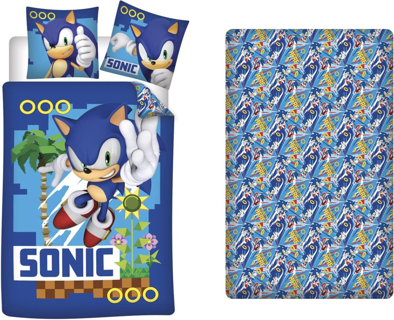 Literie Coton Qualité Parure De Lit Stitch Arlis 140x200cm - 100% Coton Réversible - Housse De Couette + Taie 63x63cm Parure De Lit 140x200