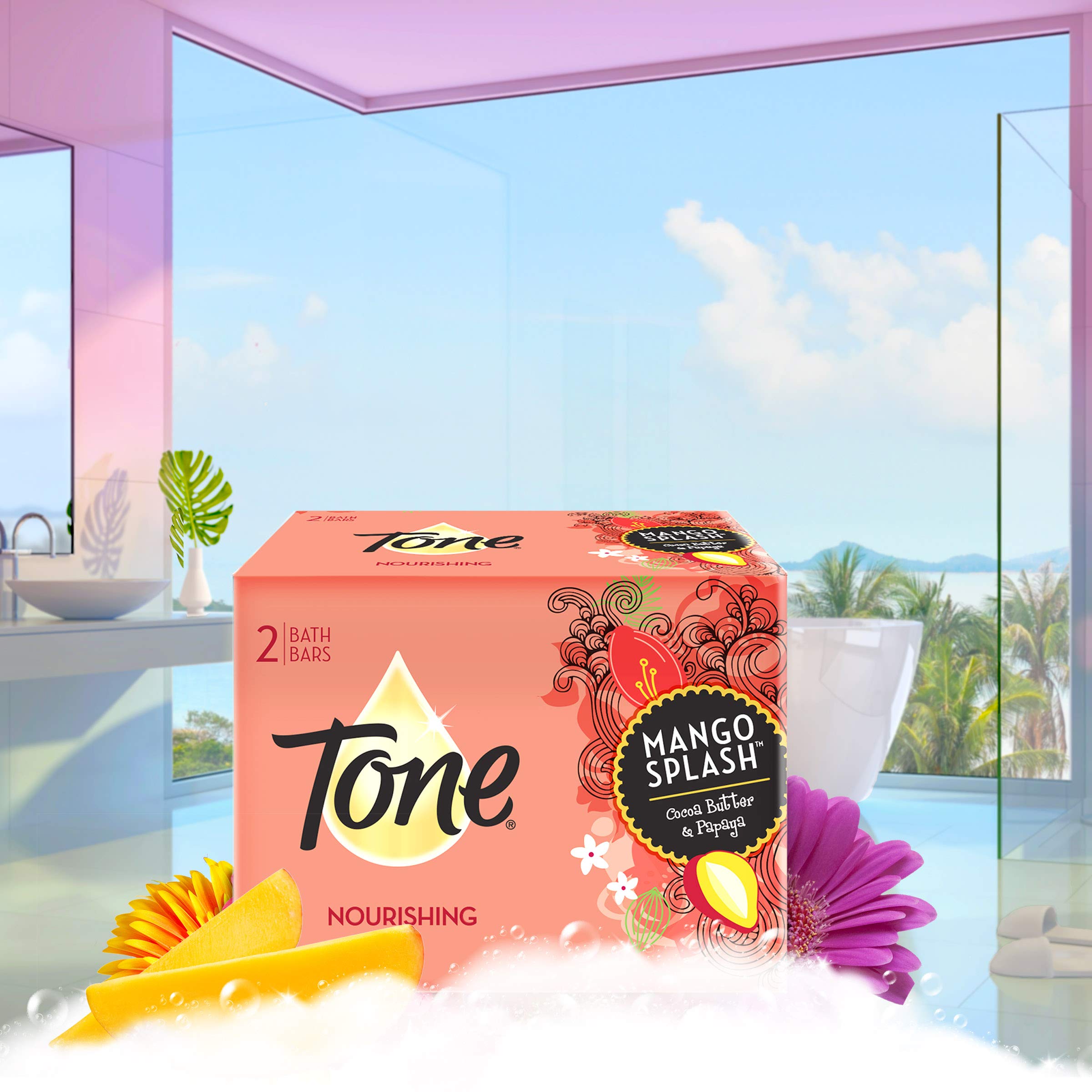 Tone Kakao Yağı ve Mango Ferahlığı Banyo Sabunu 2li Paket