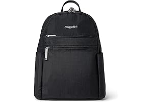 Baggallini Women's Securtex Anti-Theft Vacation Backpack, Black