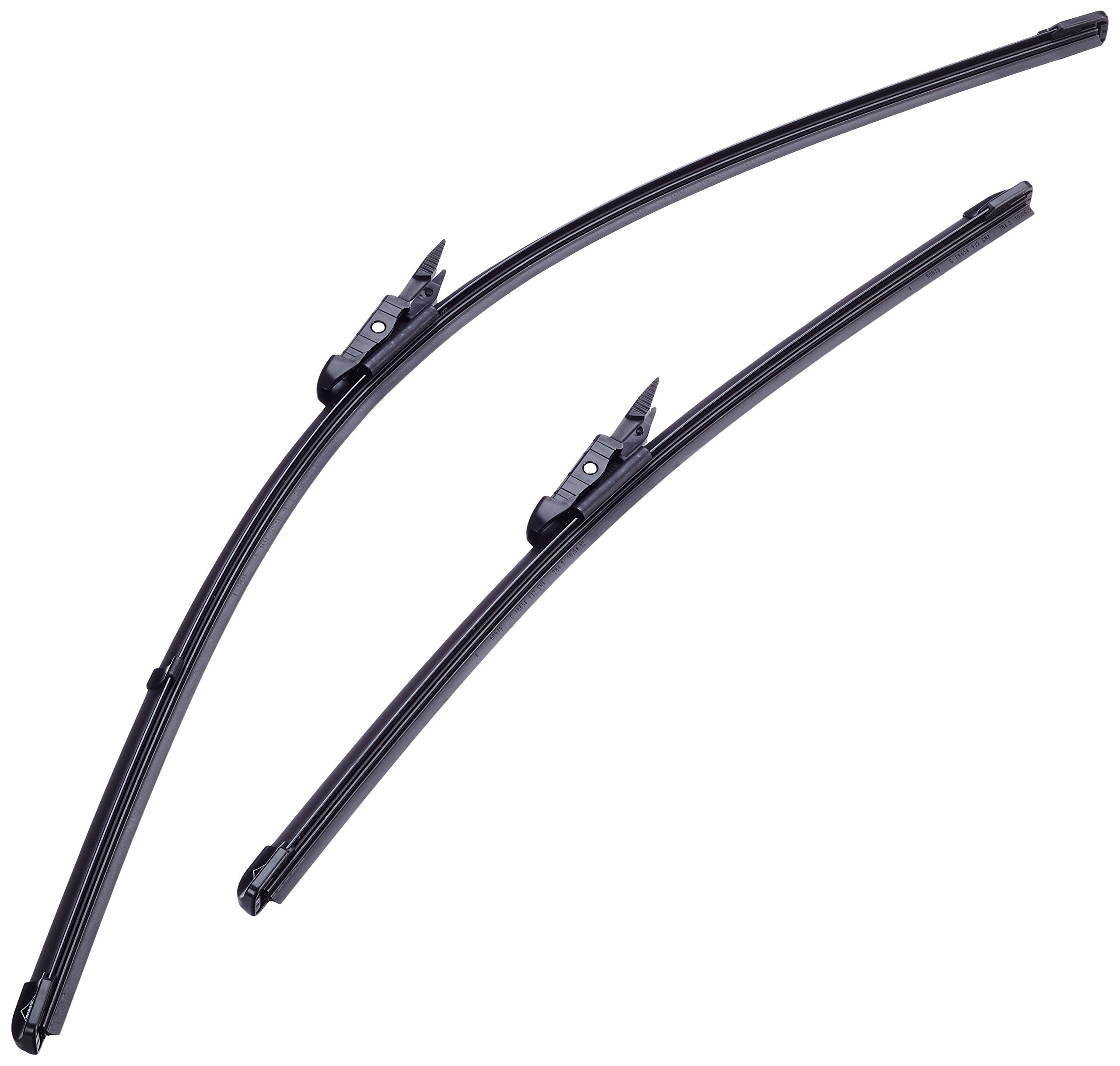 SWF Visioflex Tergicristallo Flat Blade – Coppia 600mm E 400mm Con Spoiler – Montaggio Anteriore Per Guida A Sinistra