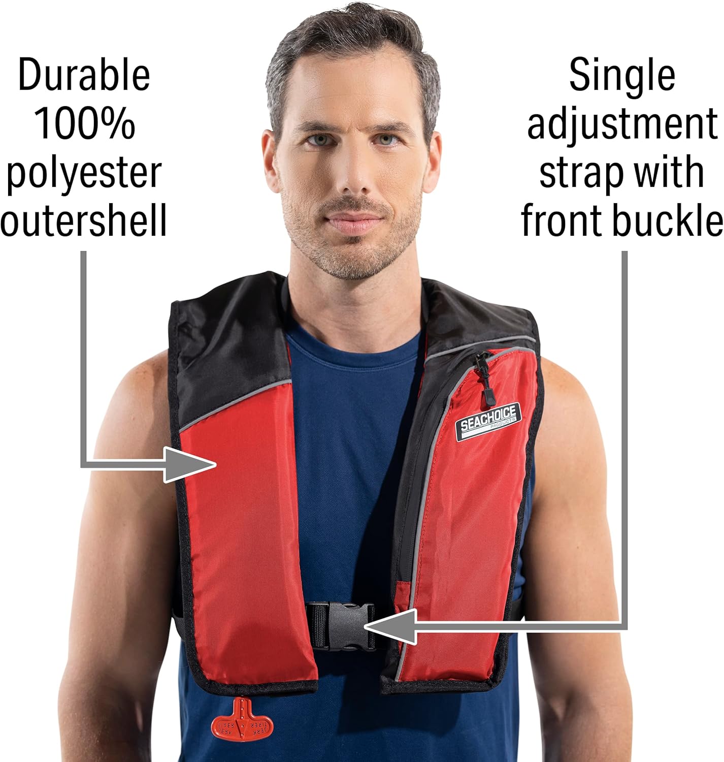 Seachoice Inflatable Personal Flotation Device (PFD), Adult Size, Type IV and Type V