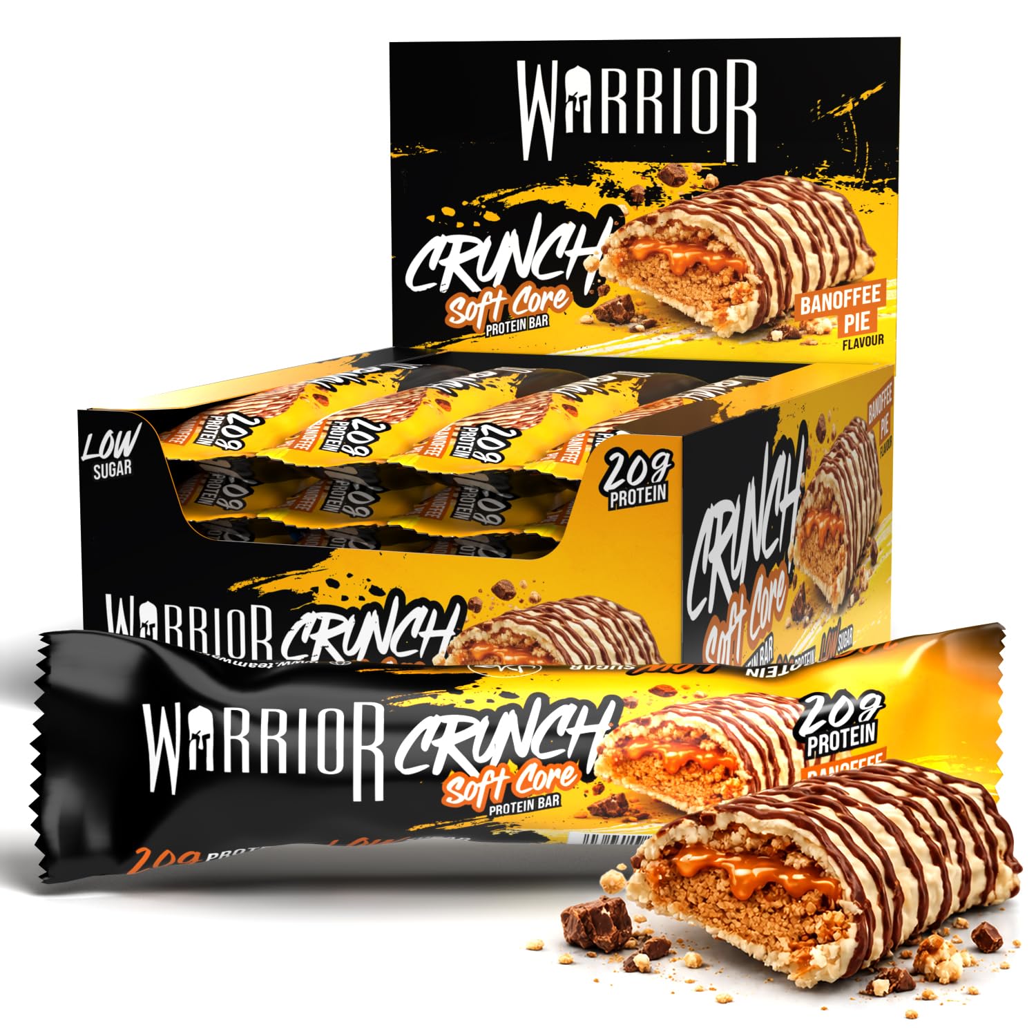 Warrior Crunch Soft Core High Protein Bar 12 x 64g