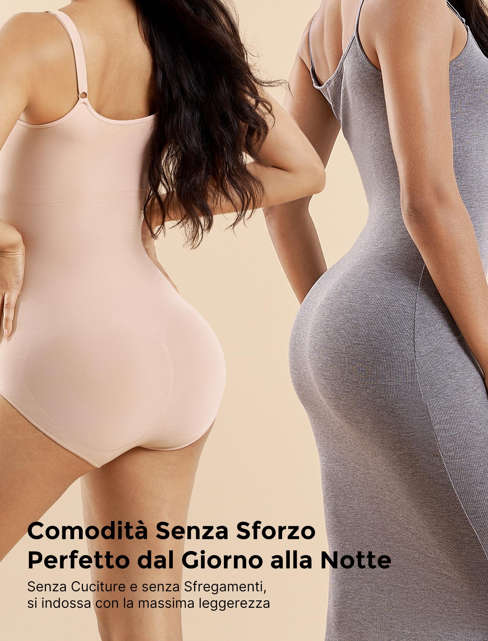 momcozy Body Modellante Donna Pancia Piatta, Body Contenitivo Modellante con Coppe Imbottite, Intimo Modellante Post Parto e Uso Quotidiano