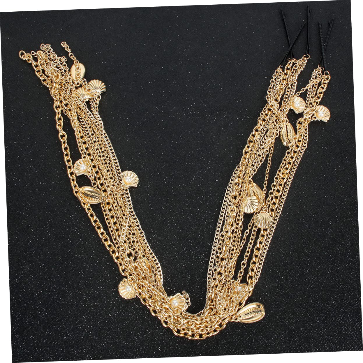 MAGICLULU 20piezas Horquillas Borlas y Cadena Cabello Accesorios De Fiesta Para Mujeres y Para Bodas y Temáticas