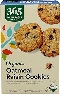 Organic Oatmeal Raisin Cookies, 12 oz