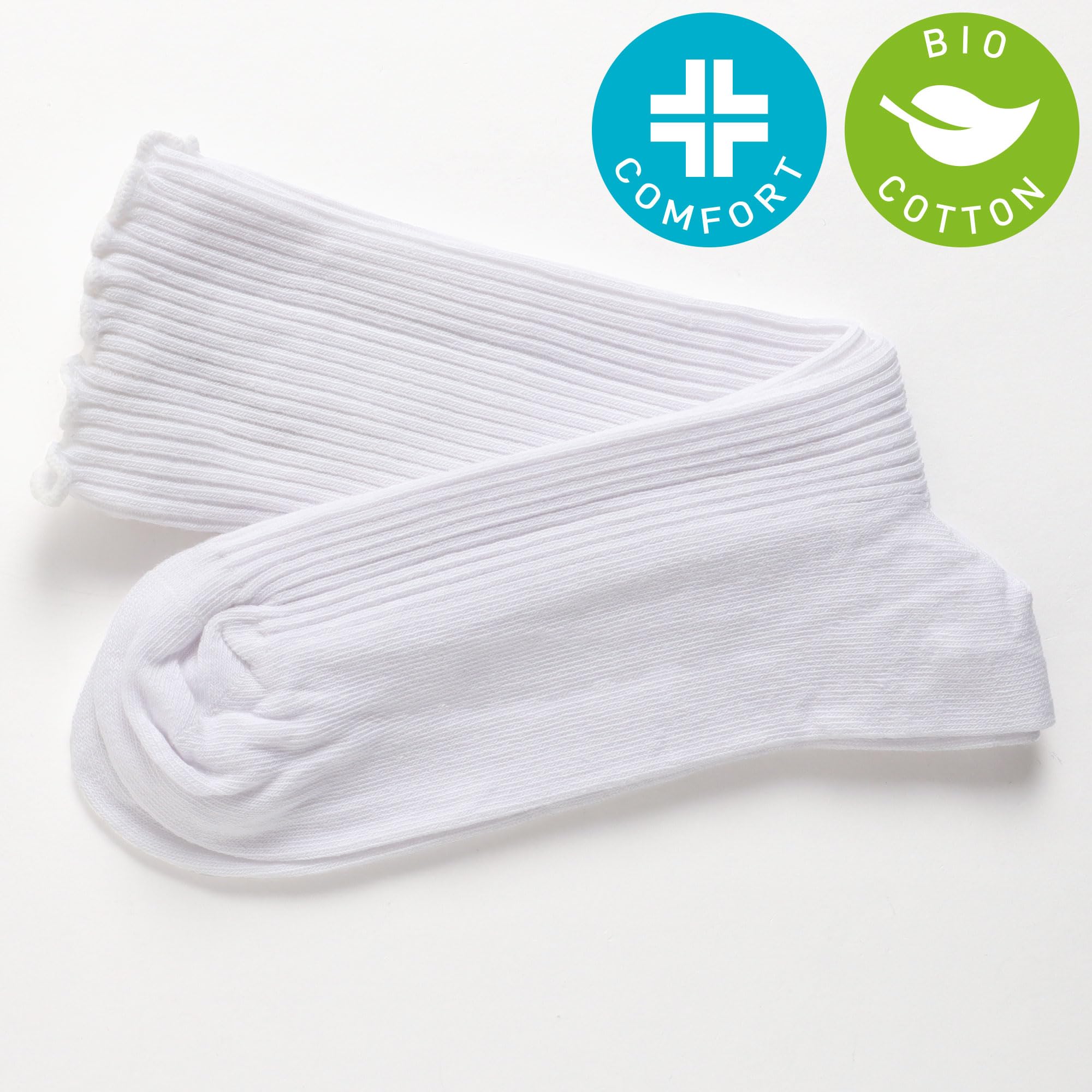alber's BIO COMFORT - 5 Pares Calcetines Mujer Algodón Bio, 36-41
