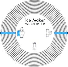 Drinkpod Universal Ice Maker Water Line Kit. Installation Kit for Standard 1/4" Water Filter Systems, Reverse Osmosis Systems, Refrigerators and Under Sink Water Replacement Parts with Water Filters