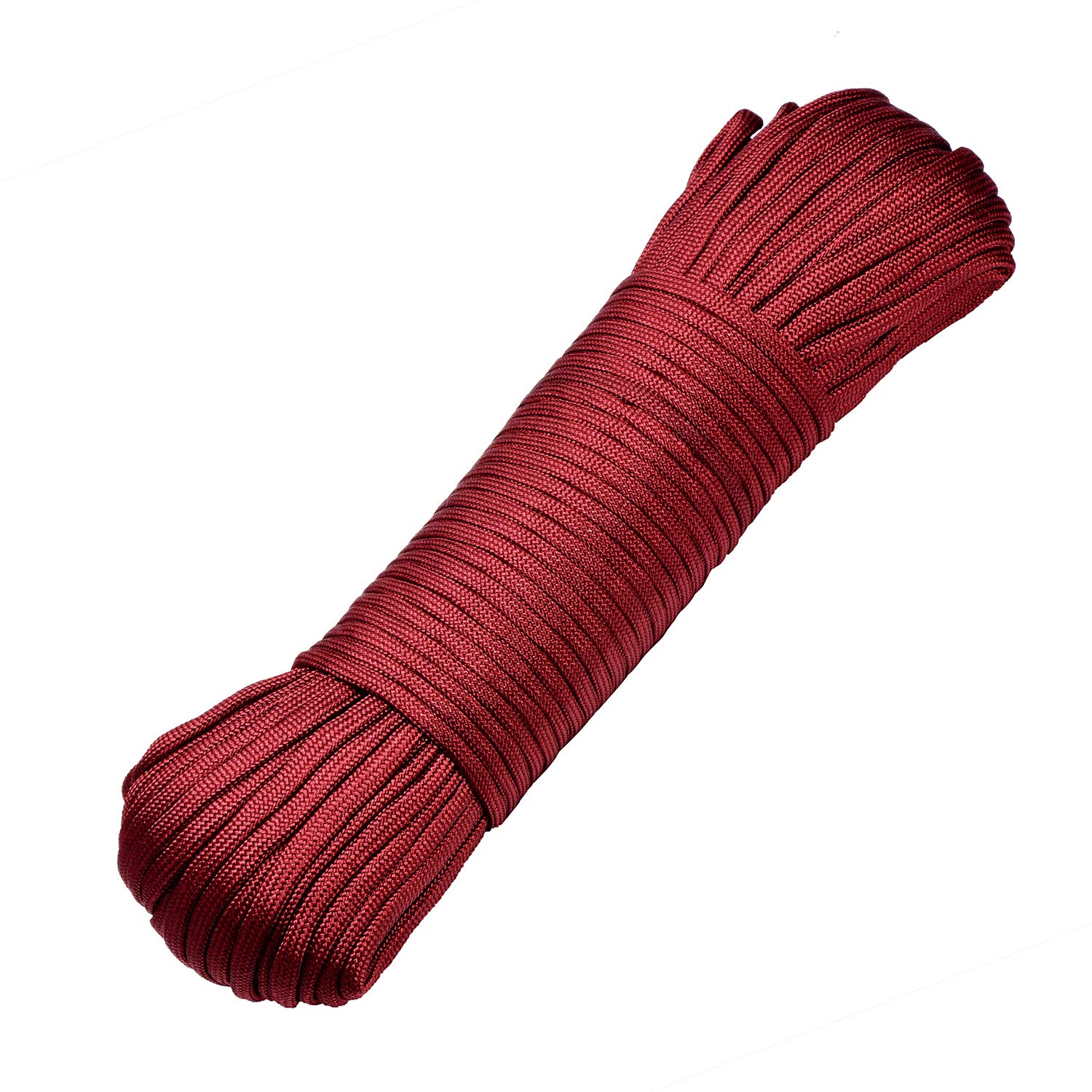 DonDon Cuerda de 30 Metros de Nylon Cuerda de Paracord Cuerda de Supervivencia para Actividades al Aire Libre, para Camping y para Manualidades 4 mm – 7 filamentos Verde Oscuro Camouflage — view 14