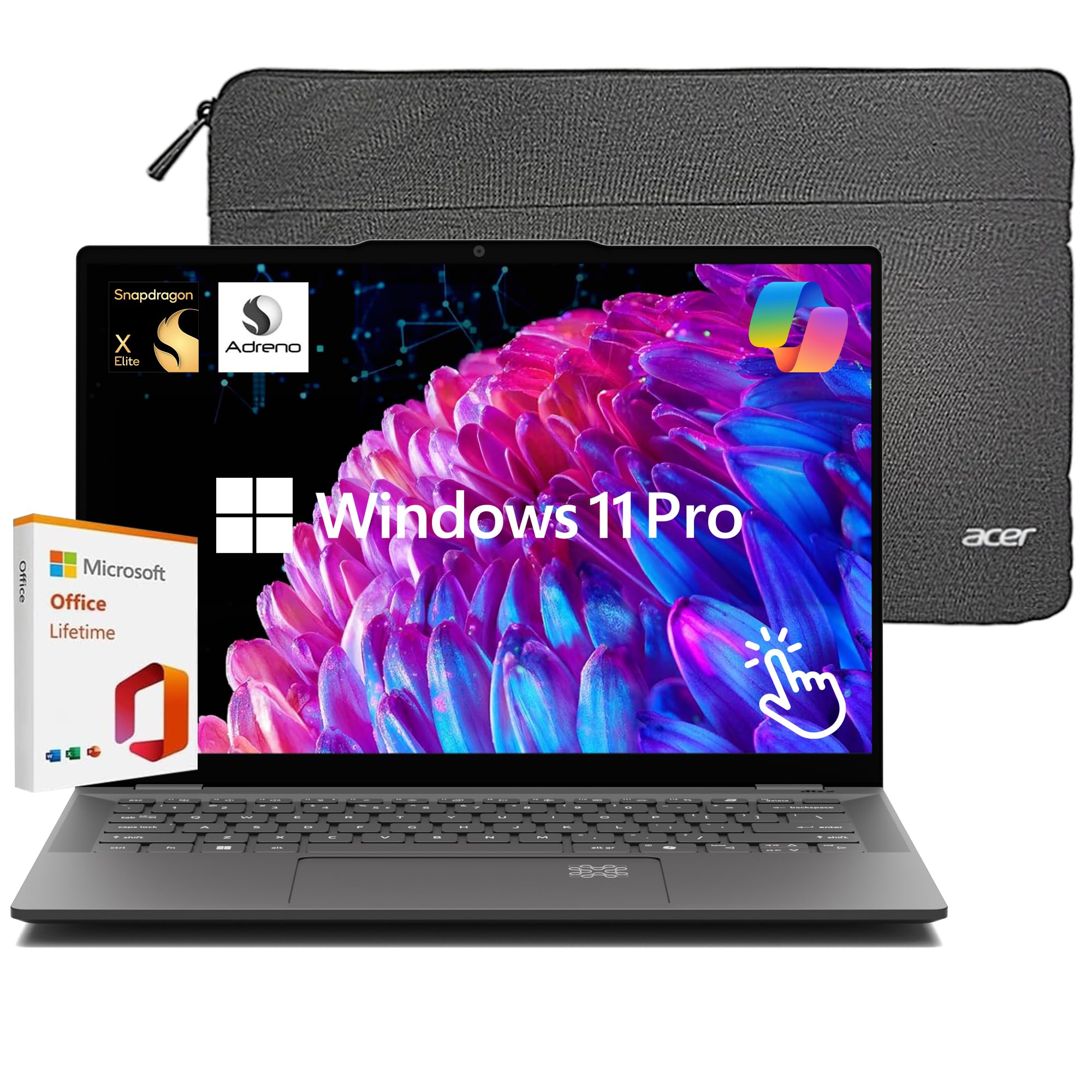 Aspire Go 15 i5 Business Student Laptop Computer, 15.3" WUXGA Display, Intel Core i5-1334U, with Lifetime Microsoft Office, 16GB RAM 512GB SSD, WiFi 6, Windows 11 Pro