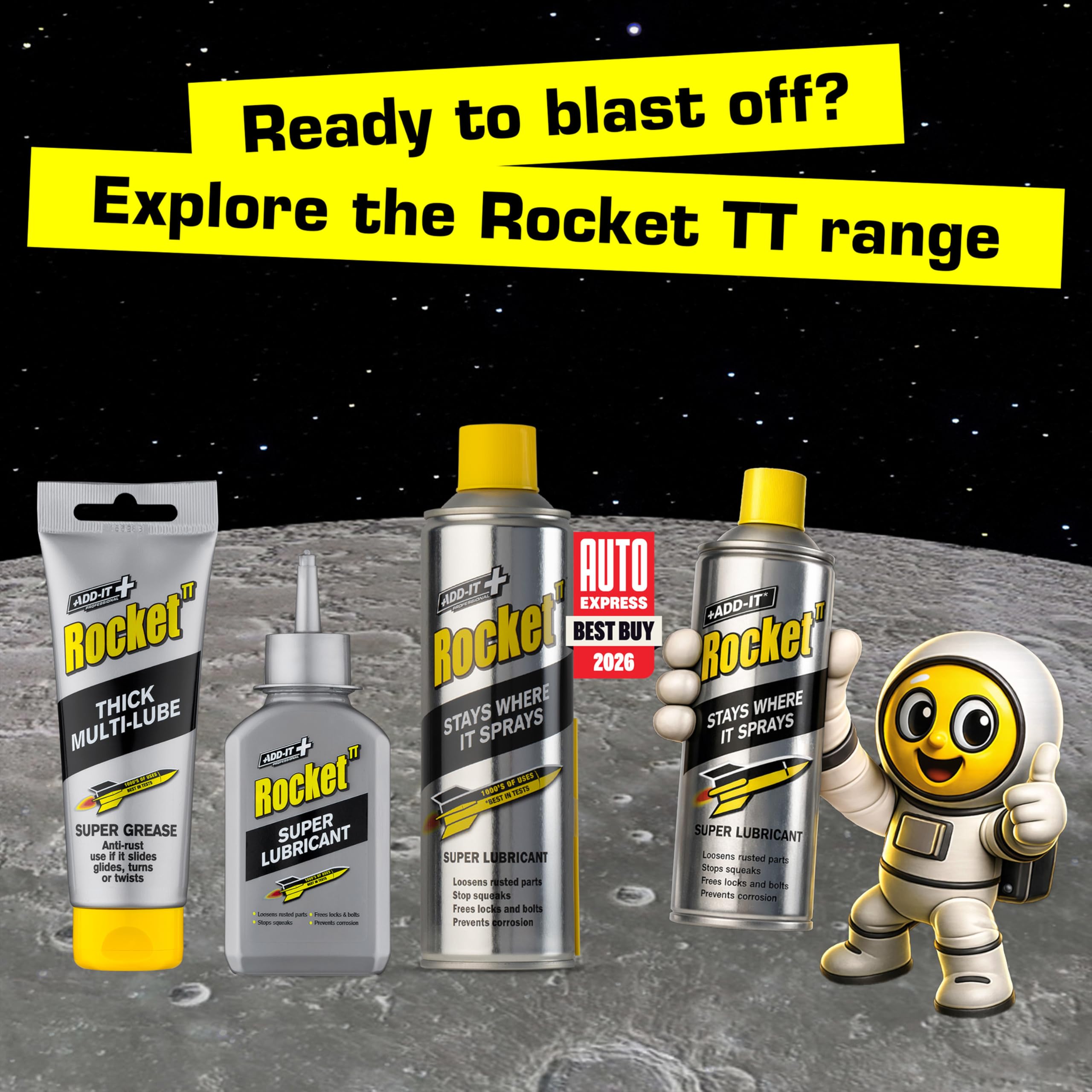Rocket TT Tappo e cannuccia super lubrificante multiuso 100ml
