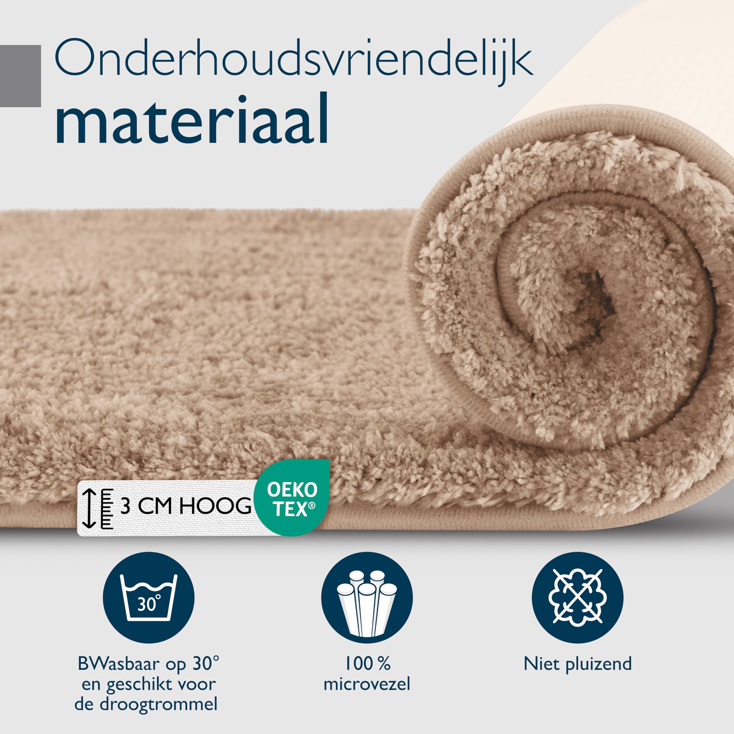 Beautissu Badmat Antislip 80x50 cm - BeauMare FL Hoogpolig Tapijt in Shaggy Look geschikt voor Vloerverwarming - Zachte Microvezel Badmat Groen voor Douche, Badkuip en WC Beautissu Badmat Antislip 80x50 cm - BeauMare FL Hoogpolig Tapijt in Shaggy Look geschikt voor Vloerverwarming - Zachte Microvezel Badmat Groen voor Douche, Badkuip en WC