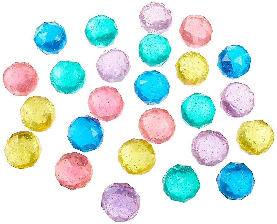 Amazon | こどもクラブ スーパーボールラメ入ダイヤモンド45mm25