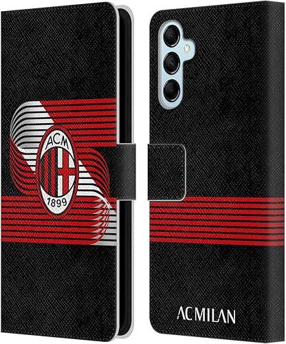 Vista 102 de Head Case Designs Funda de cuero con licencia oficial de AC Milan con diseño de camuflaje digital, compatible con Samsung Galaxy S22 Ultra 5G