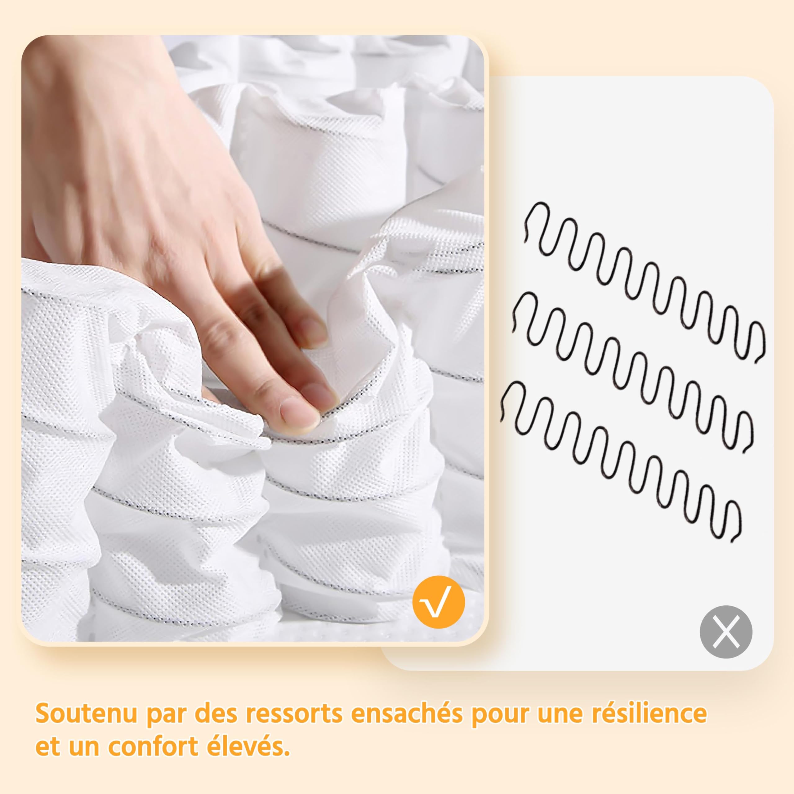 Yaheetech Fauteuil de Relaxation Petit Canapé Inclinable en Tissu Bouclette Doux en 3 Positions 1 Place avec Repose Pied/Chambre à Coucher/Home Cinéma/Salon Ivoire
