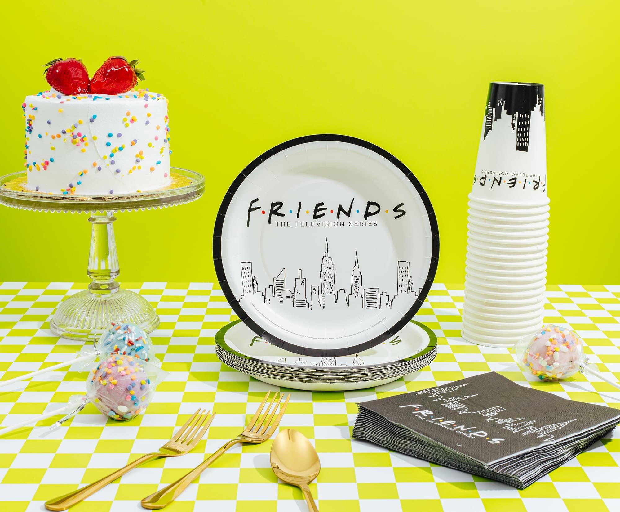 Silver Buffalo The Friends 60 cnt Party-Set aus Papier, 60-teilig, mehrfarbig