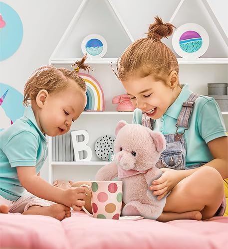 Miniatura 5 de DolliBu Oso de peluche  Suave oso rosa bebé abrazable adorable juguete de peluche de oso de tiempo de juego lindo regalo de peluche de vida salvaje