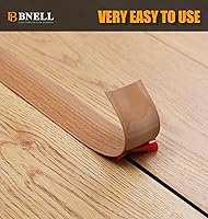 Vista 4 de Bnell Tira de transición de suelo, tiras autoadhesivas para suelos laminados, tira divisora plana de vinilo para el suelo para unir huecos del suelo