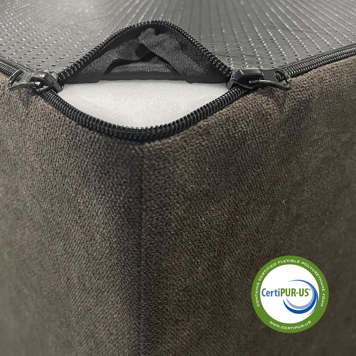 Best Pet Supplies Foam Pet Steps for Small Dogs and Cats, Portable Ramp Stairs for Couch, Sofa, and High Bed Climbing, Non-Slip Balanced Indoor Step Support, Paw Safe - Dark Brown, 5-Step