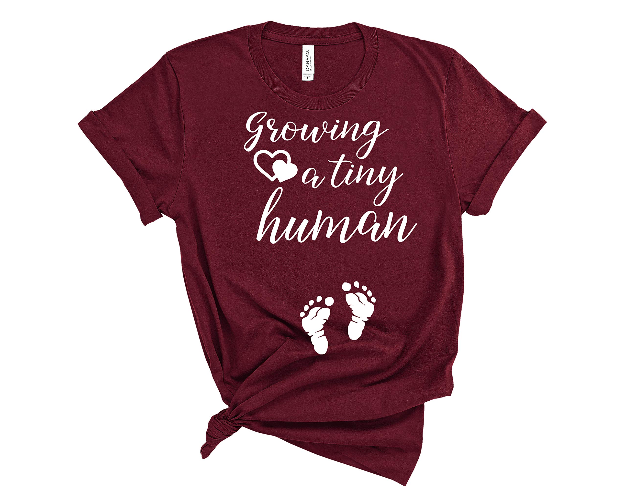 Growing a Tiny Human Shirt, Pregnancy Reveal Shirt,Pregnant Pregnancy Announcement Shirt
