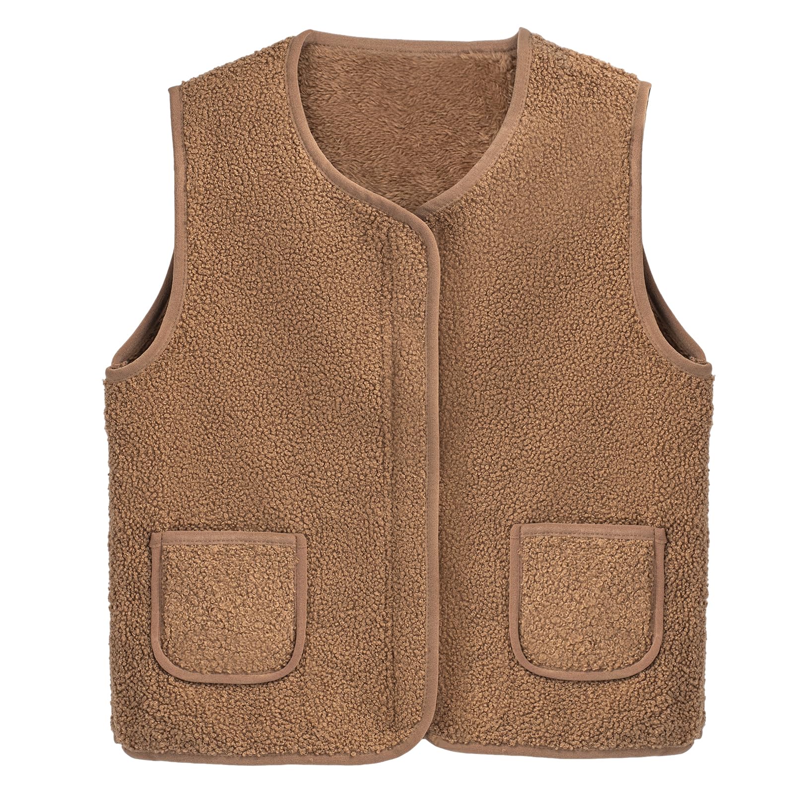 Fleecejack met warme opstaande kraag in paars/druif bedrukt | Your Look... for less