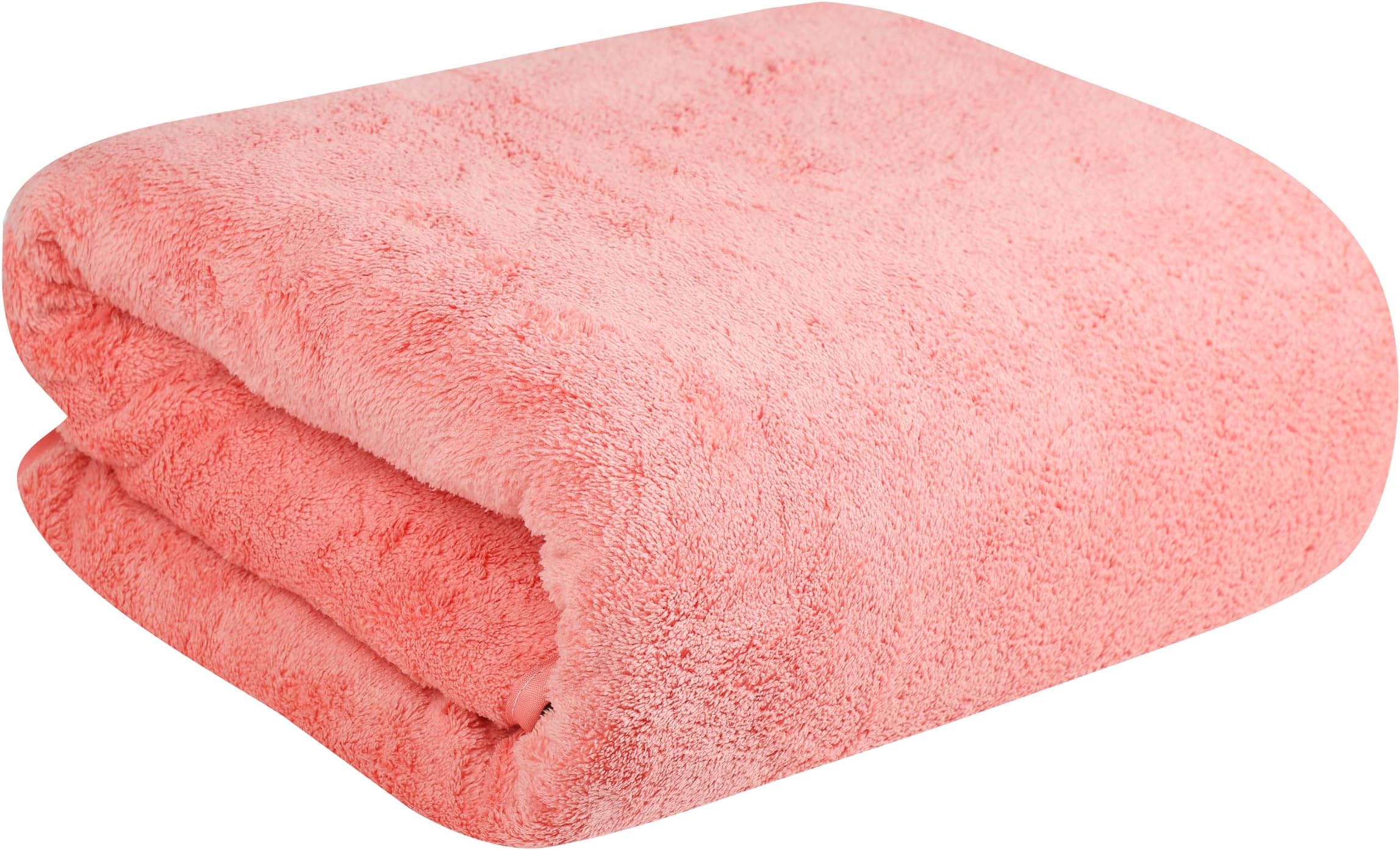 Fezora®Large Bath Towels for Men & Women | Microfiber Bath Towel | Soft, Absorbent, Quick-Dry Towel (Pack of 1, Orange)