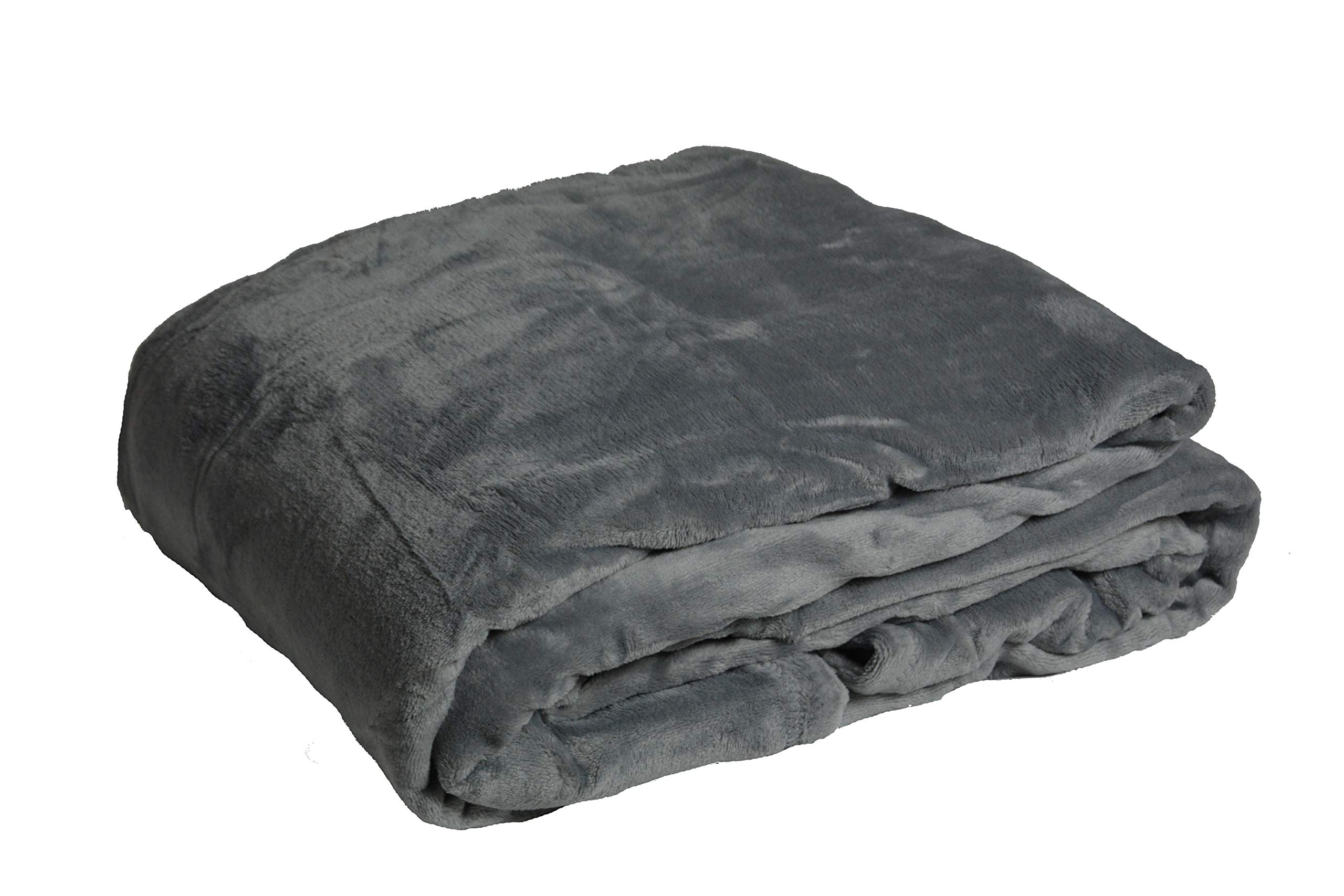 NG Distribution Deluxe faux fur soft Double King Throw Bed/sofa (Double 150 x 200, Grey)