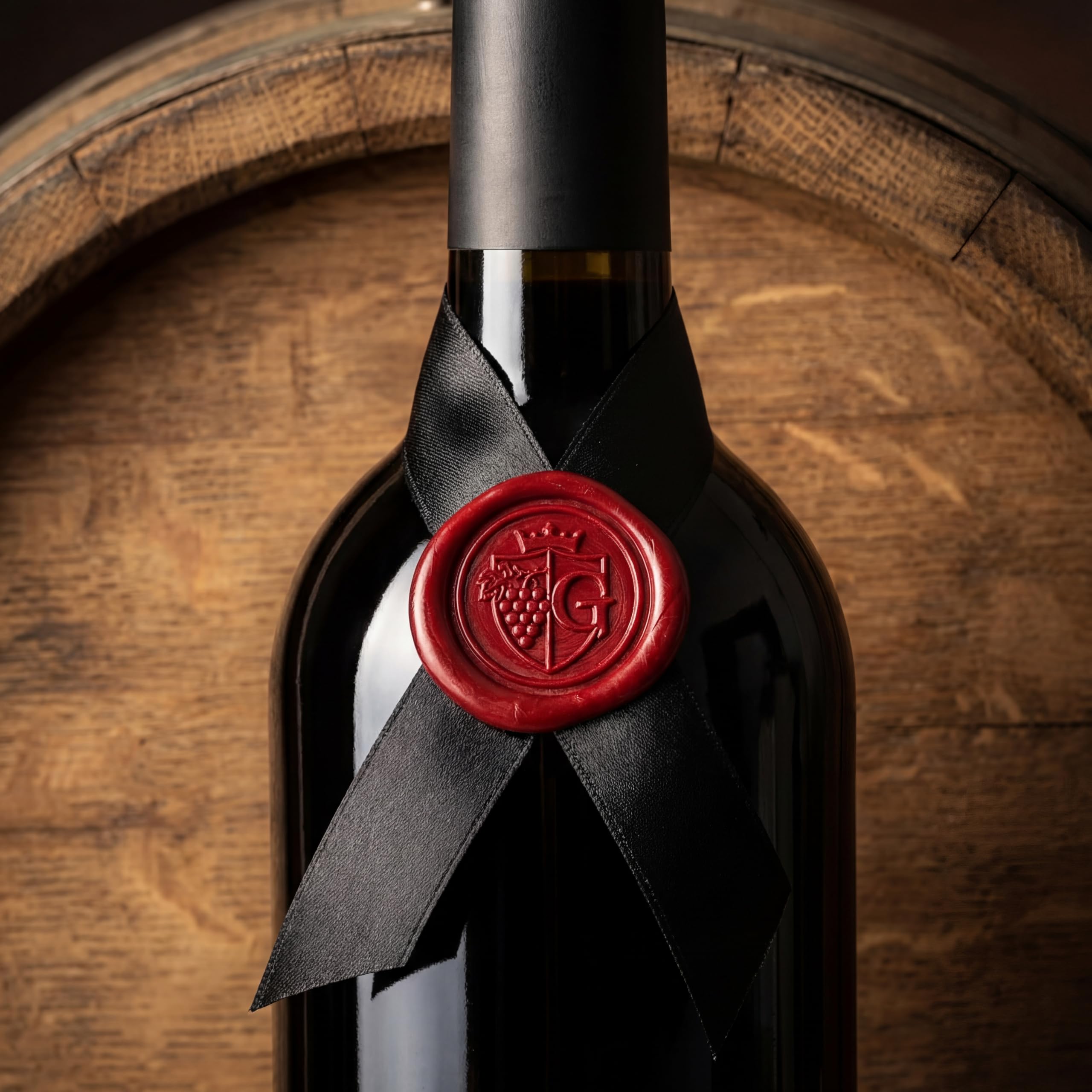 Bastoncini di Sigillo di Cera, 26 Bastoncini di Ceralacca Pistola a Colla per Inviti di Nozze, Buste di Biglietti, Posta di Lumaca, Pacchetti di Vino, Regalo di Natale (Vino Rosso)