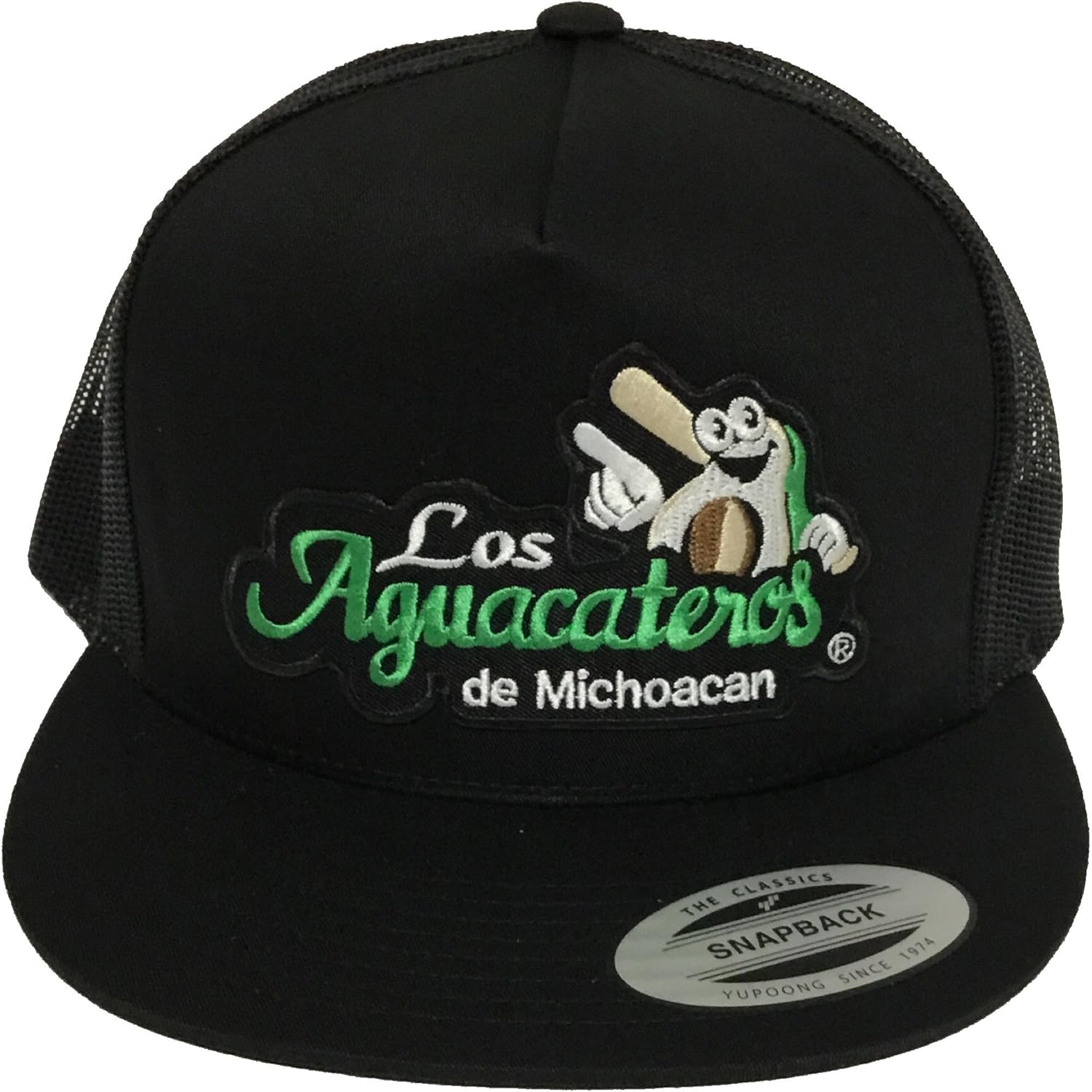 JUSTSWAG Los Aguacateros De Michoacan Hat Black Mesh Snapback