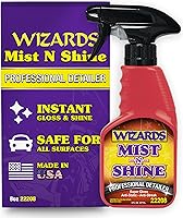 Vista 1 de Wizards Mist-N-Shine - Espray para detalles de alto brillo sin agua de 8 oz - Espray multiusos para limpieza rápida de vidrio, cromo, pintura