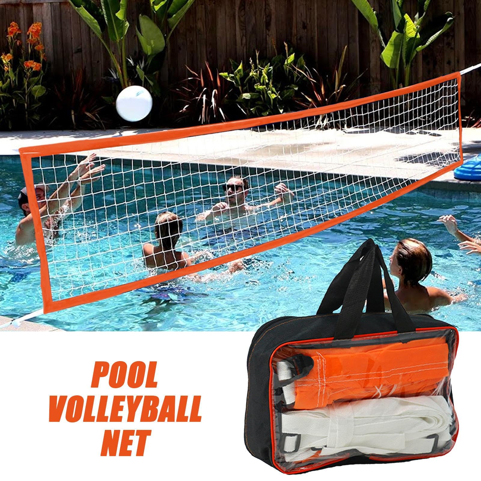 Réseau de Volley-Ball Piscine Grand Filet de Remplacement Équipement Sportif Aquatique Multifonction