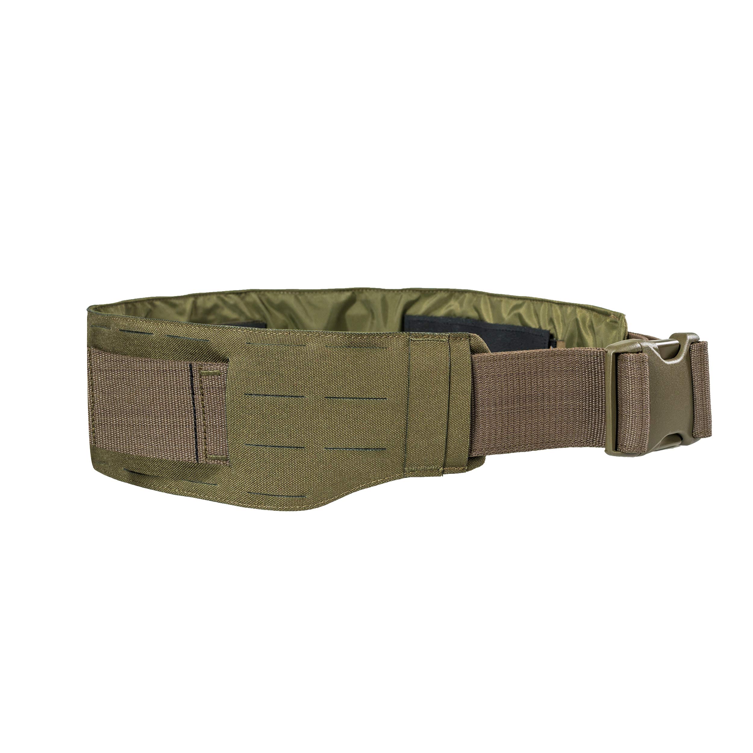 Tasmanian Tiger Warrior Belt LC, Tactical Utility Belt, Laser Cut MOLLE System, Hook-and-Loop Attachment, Small, Olive (TT-7783-331-S)